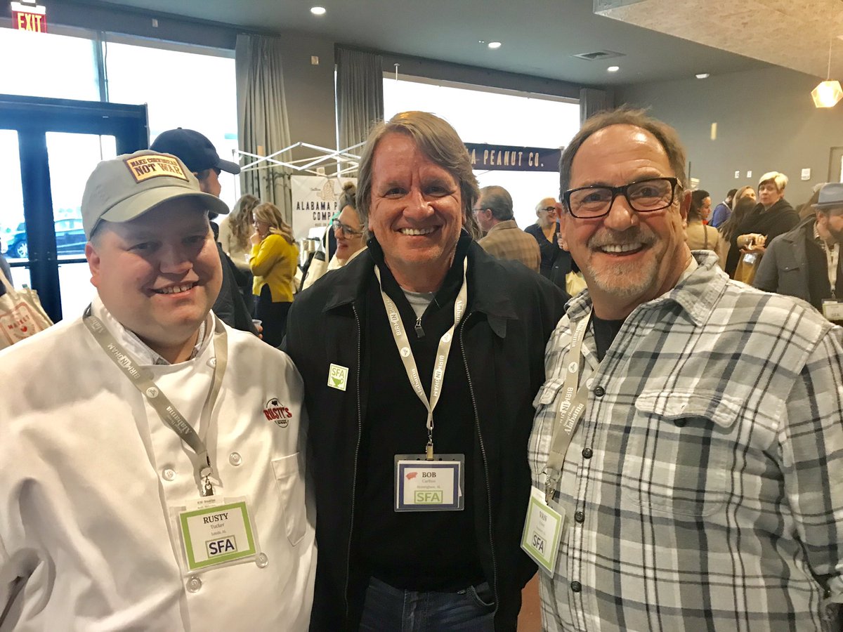 Here’s a group of great hard working guys giving Alabama a taste of real Southern Bbq and Writer of great food stories. Thank You and keep on feeding our souls! @ExcitableBob @SykesVan @RustysBarBQ @southfoodways #FoodIsWork #ThisIsAlabama #AlabamaLegends