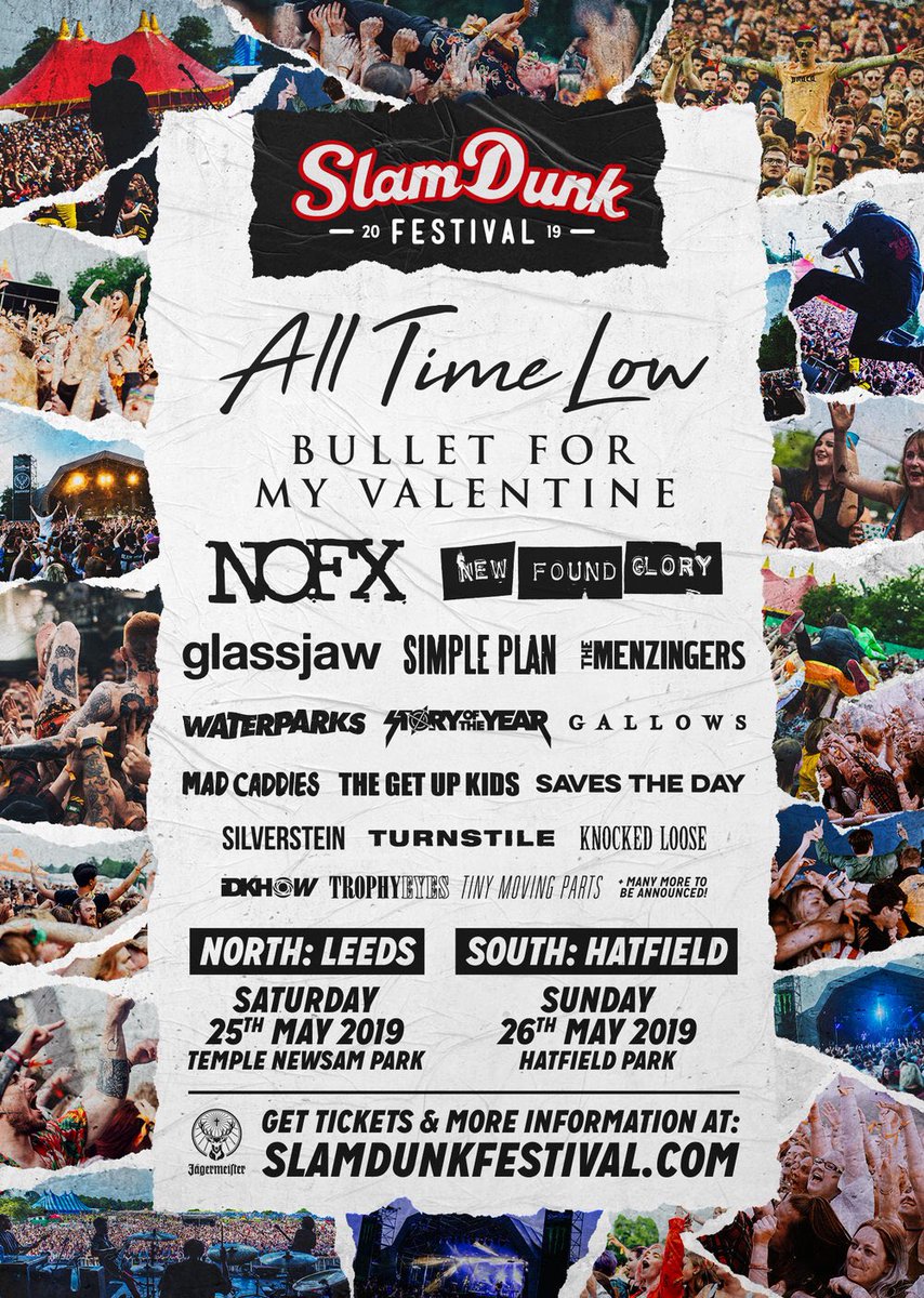 Hatward's tweet photo. Booked our tickets for @SlamDunkMusic! Loads of good bands but especially looking forward to finally seeing Glassjaw and The Get Up Kids :D https://t.co/gljSwBZiQe