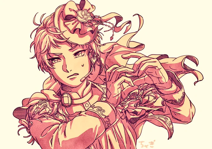 ⚠ファンサするValkyrieがいます!

ヴァレンタインの絵です～?!
線画で力尽きちゃったから、時間があれば水彩でちゃんと色塗りしたい✌ 