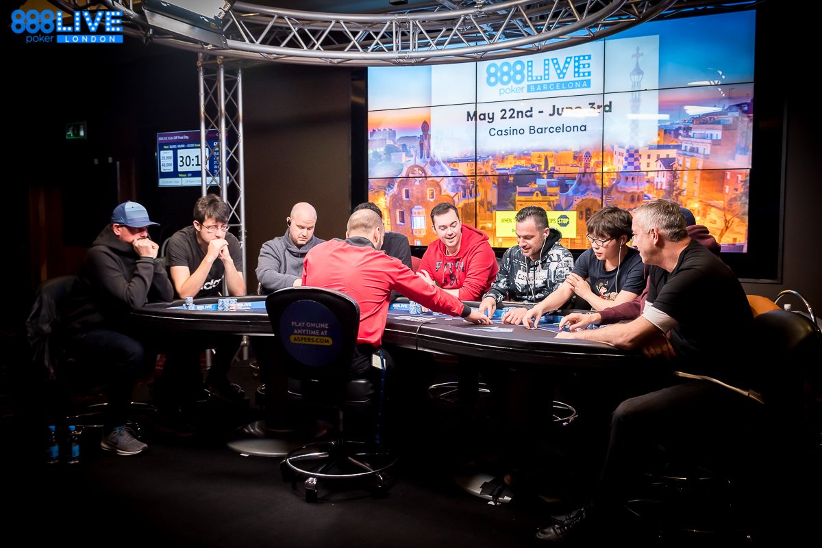 888poker's tweet photo. We're down to the #Final9 with big money up for grabs... #888pokerLIVELon #888poker #poker https://t.co/V3xL1ZFexf