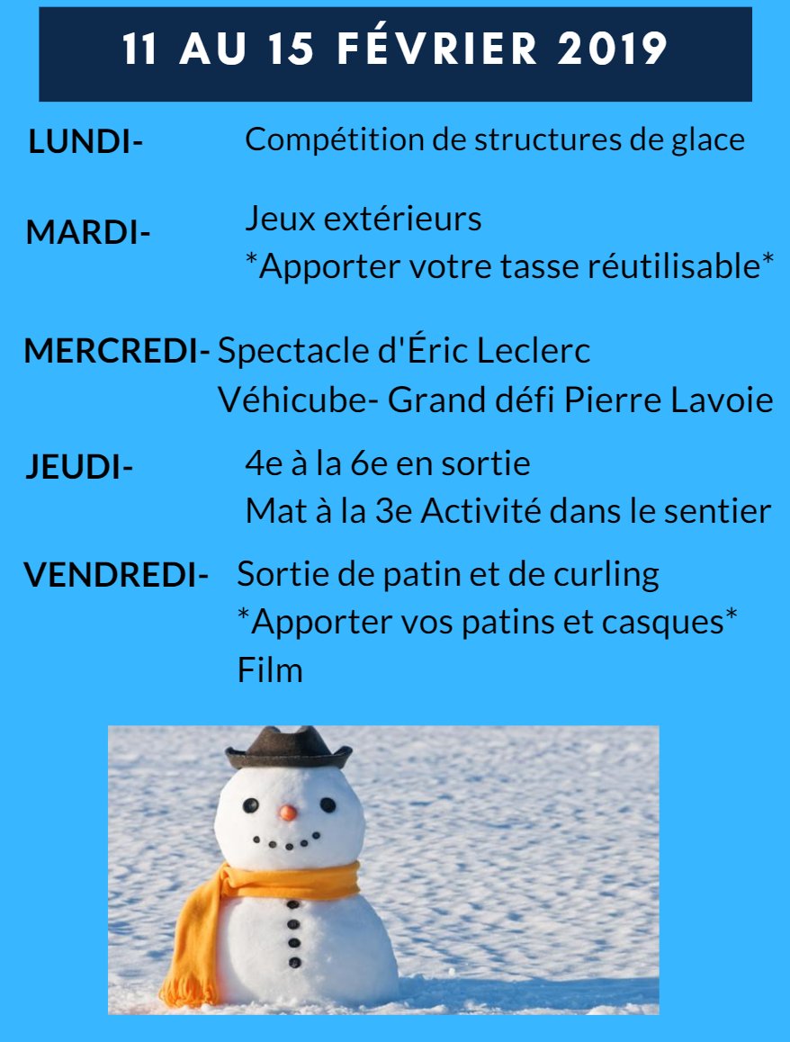 Le carnaval d'hiver SMB Merrickville débute DEMAIN! N'oubliez pas de vous habiller chaudement.