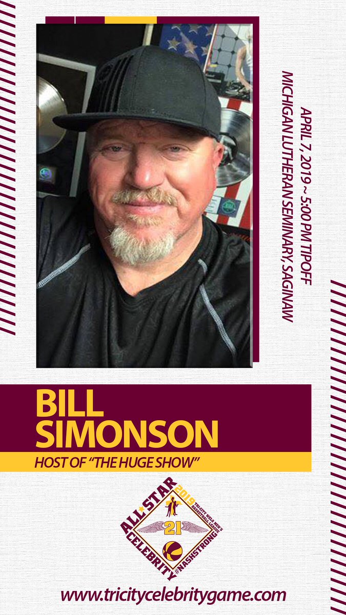 WELSBasketball's tweet photo. @Hugeshow will be playing in his 5th All Star Celebrity Game! Bill can be heard statewide as the host of The HUGE Show. He is a veteran of sports talk radio. He can also be heard nationally on the @SaturdayHuge. #nashstrong21 #WELScelebritygame2k19 https://t.co/i2b72DMAuR