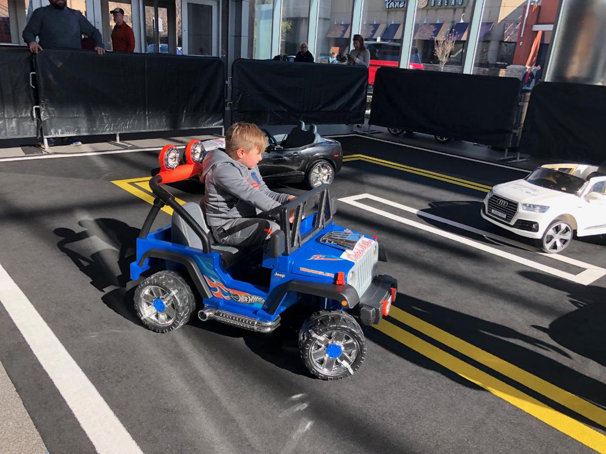 WVAutoShow's tweet photo. Today's the last day of the #WVAutoShow! The little ones have been loving their test track! https://t.co/SGV97HJ6cK