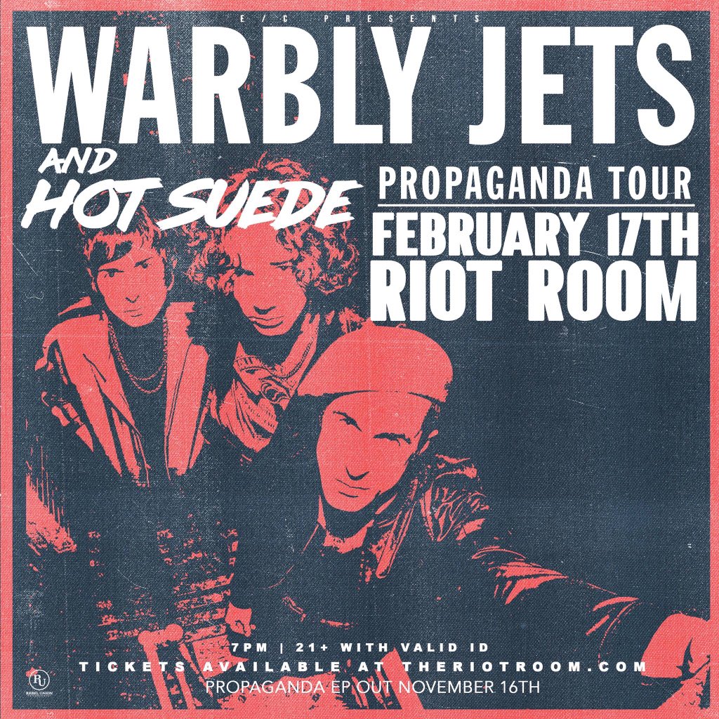 HotSuedeBand's tweet photo. See ya in a week! #WarblyJets #HotSuede #KansasCity https://t.co/RYpa16l0fU