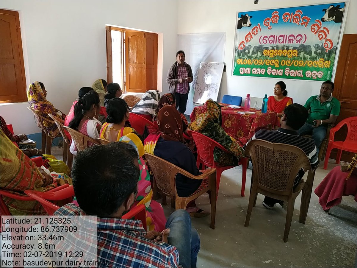 ArdBhadrak's tweet photo. skill up gradation training on Dairy management at VD Basudevpur https://t.co/FmcrjGMKWm