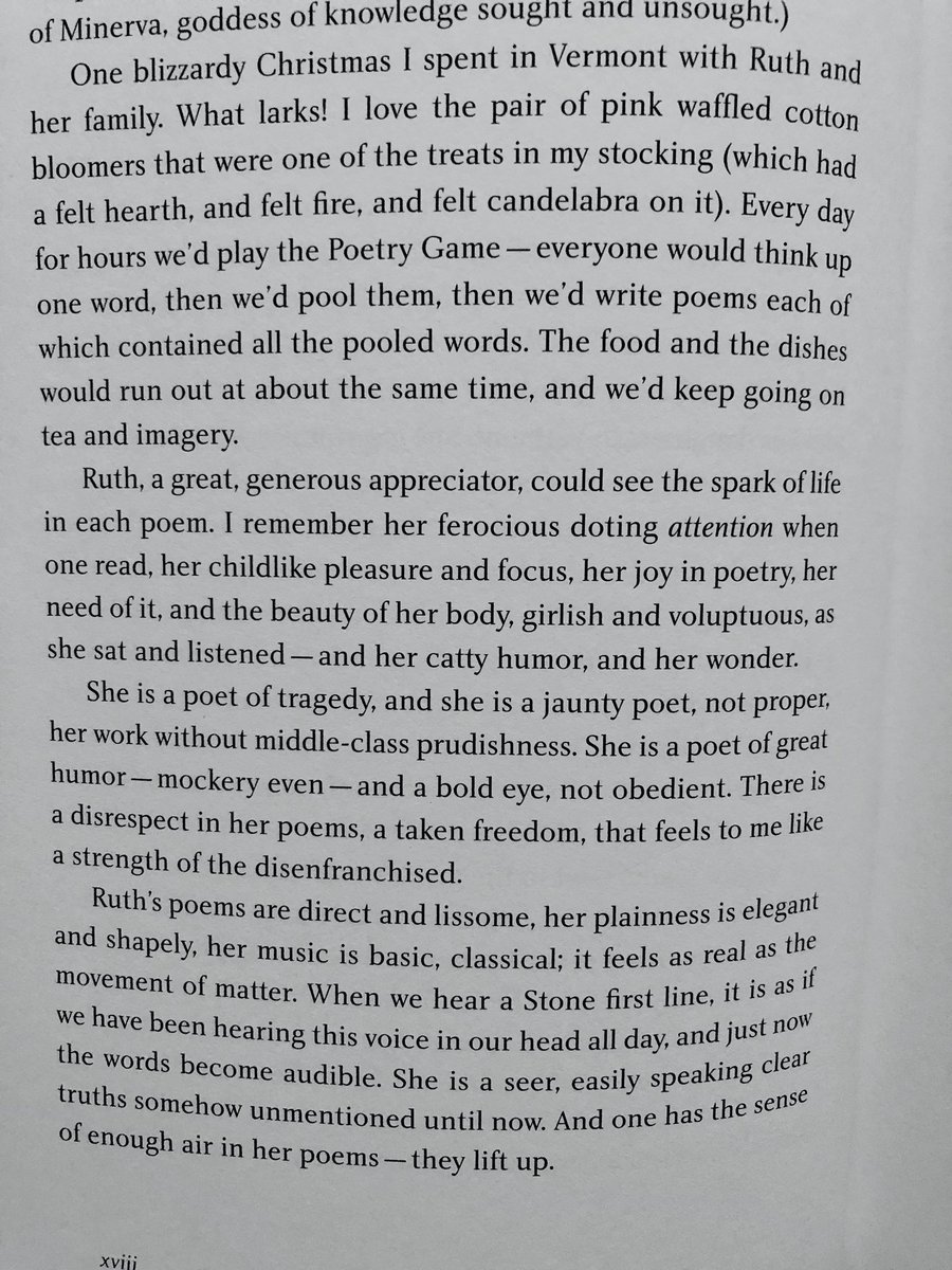 CarolineBirdUK's tweet photo. I love Sharon Old’s description of Ruth Stone #feltfire https://t.co/l83mMYn9PL
