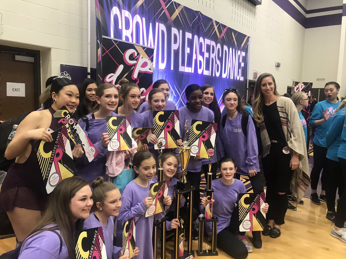 Coach_Shep1's tweet photo. The @PISDReynolds Eagle Darlings drill team brought home some SERIOUS hardware late last night after a full day of performances! GREAT JOB, LADIES!! Duke stepped in to help show off the size of these🏆’s (he’s only 150lbs, btw... 😳). Follow them on Instagram: @rms_eagledarlings https://t.co/gslKTyw2J1