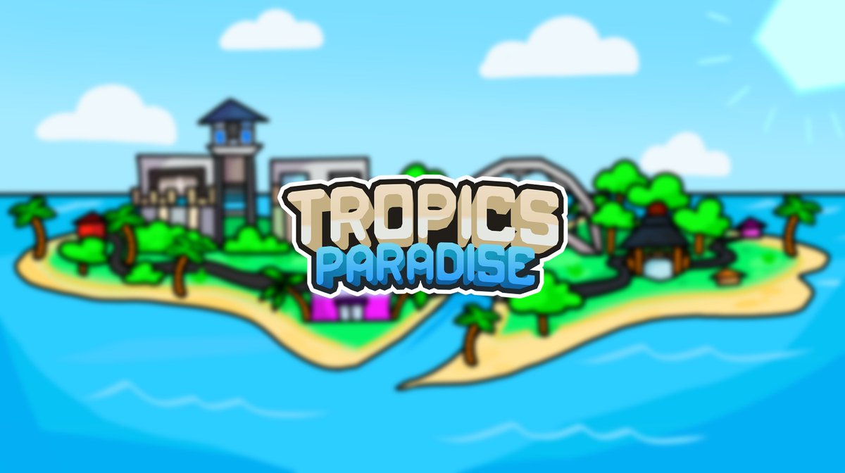 Undermywheel On Twitter We Ve Updated Our Tropics Paradise Game Icon And Thumbnail Alongside A Brand New Game Logo Tropicsparadise Roblox Robloxdev Big Thanks To Both Phantommisty And Ziggzaggrbx For Making This Possible