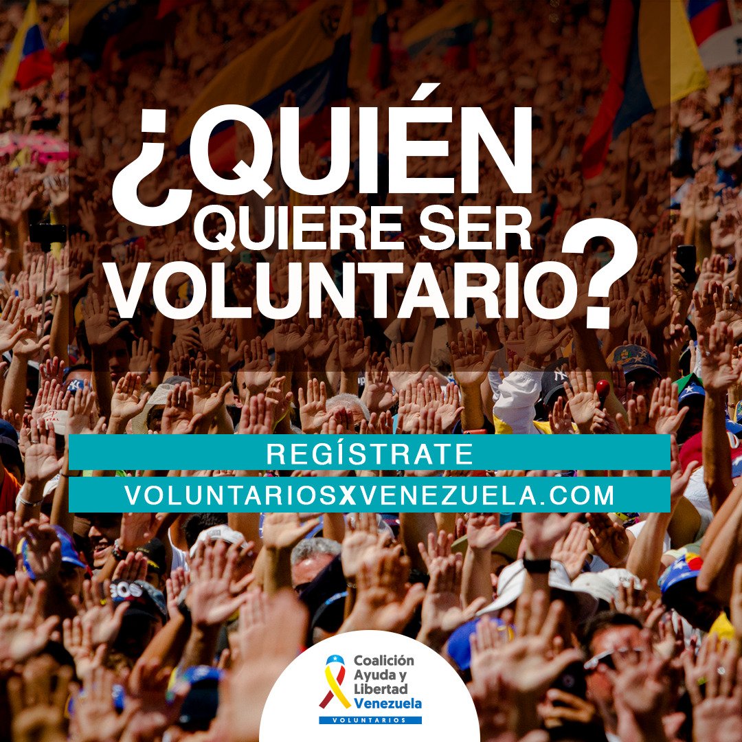 ¡Regístrate en voluntariosxvenezuela.com y suma esfuerzos para hacer llegar la ayuda humanitaria a los más vulnerables!
