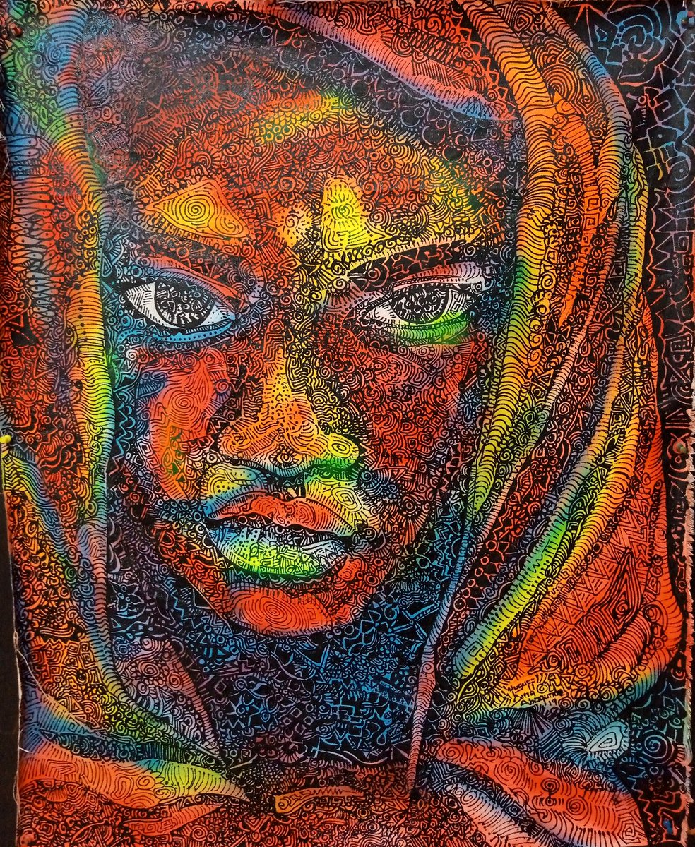 yusuff_aina's tweet photo. Complete piece
Titled ..DREAMER GIRL.. Inspired by @Asa_official
AINAISM
2019
Acrylic and spray on canvas .
Cc. @Asa_official
@CreativeDebuts @artmonnk @ReleGallery @UnitedAfricanC1 @CNNAfrica @TEDTalks #kennwadiogbu #exhibition #unitedafricancreatives #linedesigns #art https://t.co/WspCdzjxOa