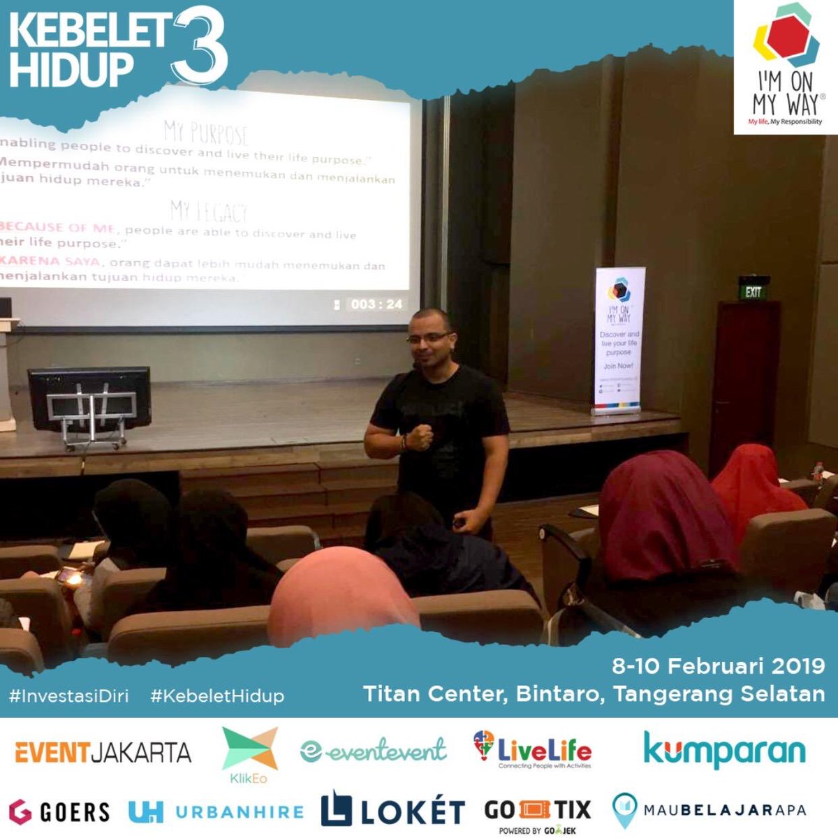 IOMWOfficial's tweet photo. Day 3

Pada hari terakhir ini misinya adalah menemukan “Life Purpose”. Lalu apakah suatu saat nanti tujuan hidup kita dapat berubah? 
Jawabanya bukan berubah tapi semakin kita “Take Actions” dari Purpose kita maka akan ada kejelasan dari tujuan kita https://t.co/gIaS60FaUf