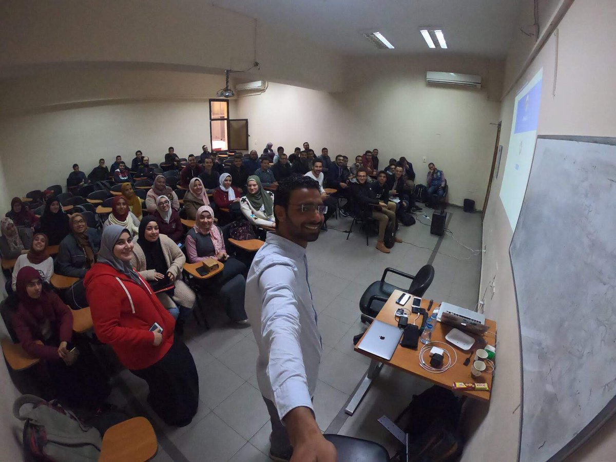 GCDCEgypt's tweet photo. After making all the attendees connected with "Things", it was a must to be connected as human too. ๐คโ๏ธ
Ahmed Sobhy during #IoTStudyJam & TOT in Mansoura today.
@sobhydo
#TOTMENA #StudyJamMENA #Egypt ๐ช๐ฌ https://t.co/8cssH5BikX