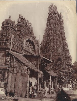 india_was's tweet photo. Entrance to the Meenakshi Sundareshvara Temple  - Madurai, Tamil Nadu 1890's https://t.co/Wxjg9yrbHs
