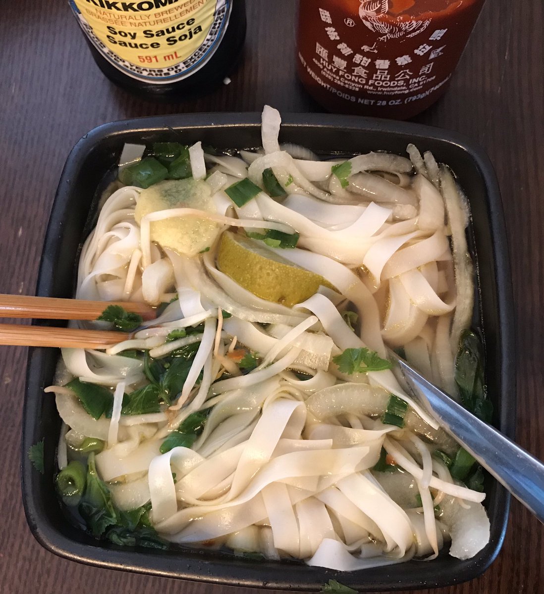 SSchapoks's tweet photo. My other half made me some delicious comfort food. It’s so PHOking good. #pho #soup #noodlesoup #ricenoodle #foodie #yum #delicious #sunday #eats #hesakeeper https://t.co/3EsDGl4oYH