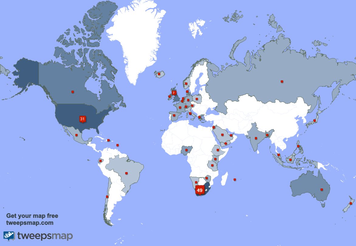 Special thank you to my 3 new followers from USA, and more last week. tweepsmap.com/!Authoronline