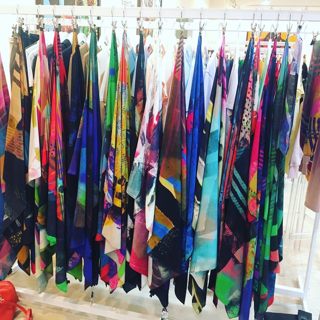 Day 1 is nearly coming to a close @scooplondonshow in the @saatchi_gallery Come see us in Gallery 12 on the 2nd Floor. 
#italiansilks #silkscarves #scoopaw19 #LondonFashionTradeShow  #fashionbuyer #tradeshow #fashionexhibition #saatchigallery #fashiontradeshow #followthebuyers