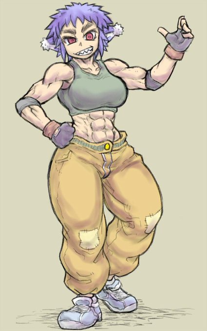 筋肉女子のtwitterイラスト検索結果