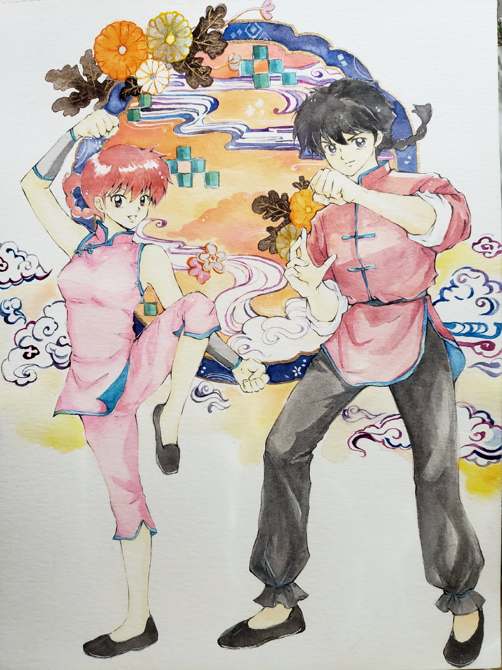 Momo魔魔黃no Twitter 因之前畫了響良牙 於是畫埋亂馬 亂馬1 2 早乙女亂馬https T Co Eqlhz0yrz3 Twitter
