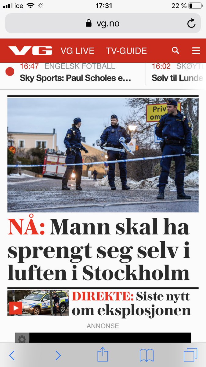 AtleLarsen1's tweet photo. @vgnett Takk for 10 sekunder med hjertet i halsen. Håper klikket var verdt det https://t.co/X9oPHJ2iQz
