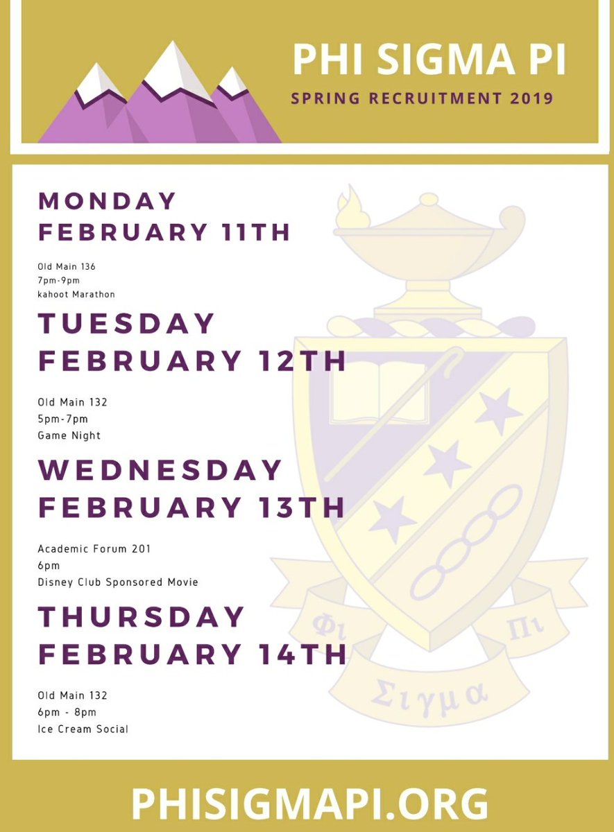 PSP_ea's tweet image. Come meet us and have some fun during recruitment this week starting tomorrow in Old Main for some kahoot!