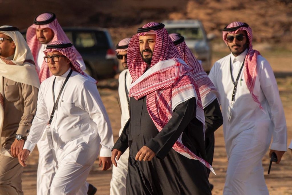 KSA24's tweet photo. سمو ولي العهد الأمير محمد بن سلمان يطلق محمية شرعان الطبيعية في العلا

#رؤية_العلا https://t.co/ODLyO513ZS