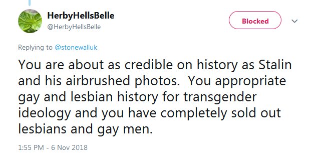 Cis gay trans antagonists sometimes insist that trans people have no history of our own. That we’re a recent addition and previously were tucked under the skirts/coattails of the LG movement, spanning back a century.38/n