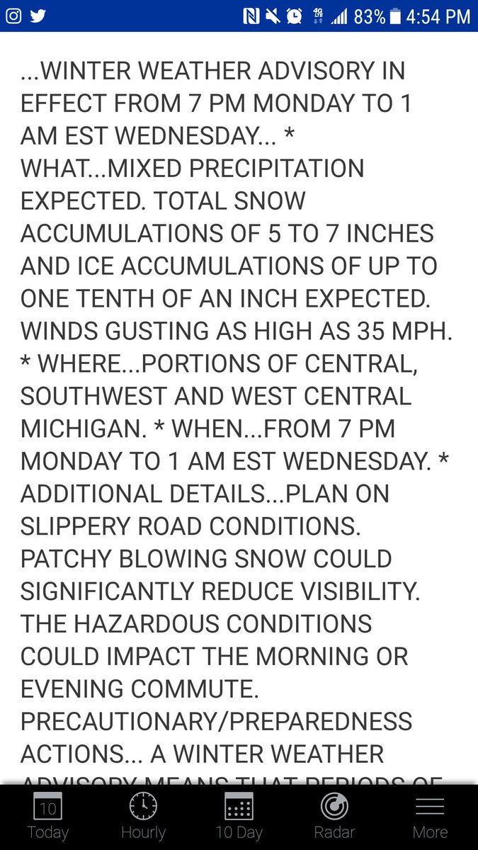 Another storm coming. At this rate, kids will be going to school thru the summer. #MichiganWintersRock