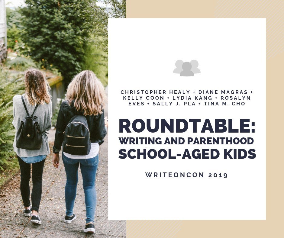 WriteOnCon's tweet image. For the second part our #WriteOnCon2019 parenting and #writing roundtable focusing on school-aged kids, @ChristophrHealy, @dianemagras, @KellyCoon106, @LydiaYKang, @RosalynEves, @sallyjpla, and @TinaMCho give us advice! Join everyone at 8:30 PM EST. #writerslife #writingtips