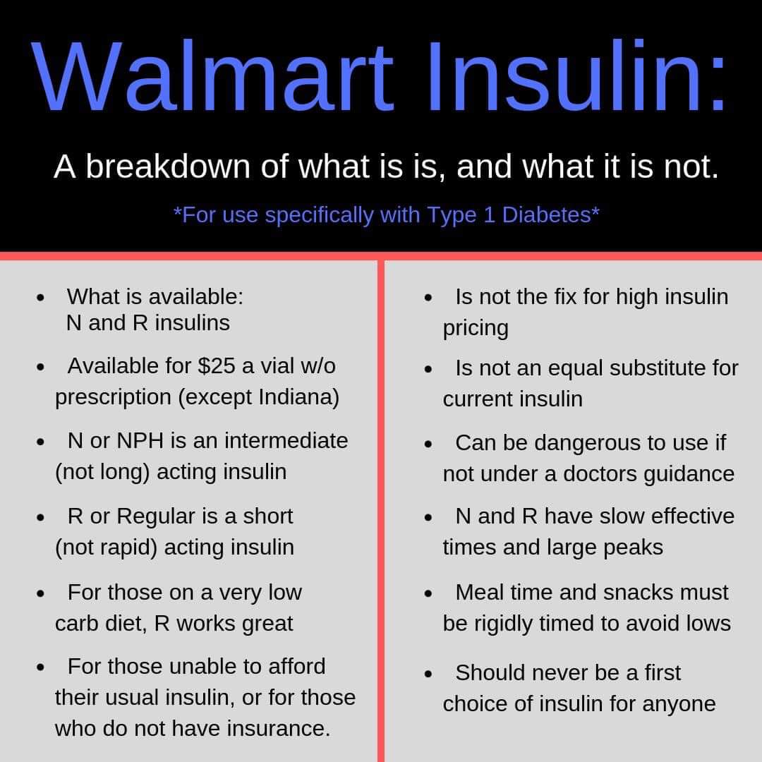 Love this!! #walmartinsulin #nosubstitute #Insulin4all #insulin #lowerthepriceofinsulin #education #type1diabetes  #type1