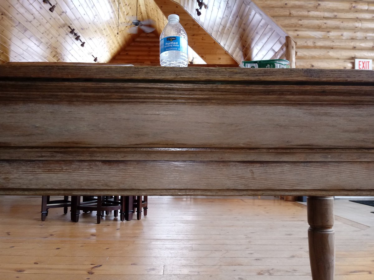 IronCoffee's tweet photo. Sanding down a portion of this table to be re stained❗🔜

#LakesArea #Minnesota 
#IronRangeCoffeeHouse
#Coffee #Coffeehouse https://t.co/ifJs9AqTHA