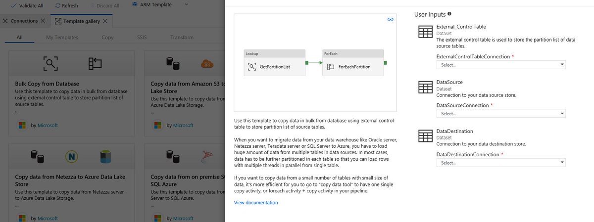 ErwindeKreuk's tweet image. Last week I mentioned that we could save a Pipeline to GIT. But today I found out that you can also create a Pipeline from a predefined Solution Template #azure #ADFV2  @DataAzure #movingforwards docs.microsoft.com/en-us/azure/da…