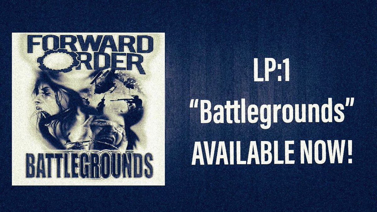 forward_order's tweet photo. Our album “Battlegrounds” has officially been out for one day! What song have you been jamming out to? It’s available on all music sites! https://t.co/NGyZXjv0p0