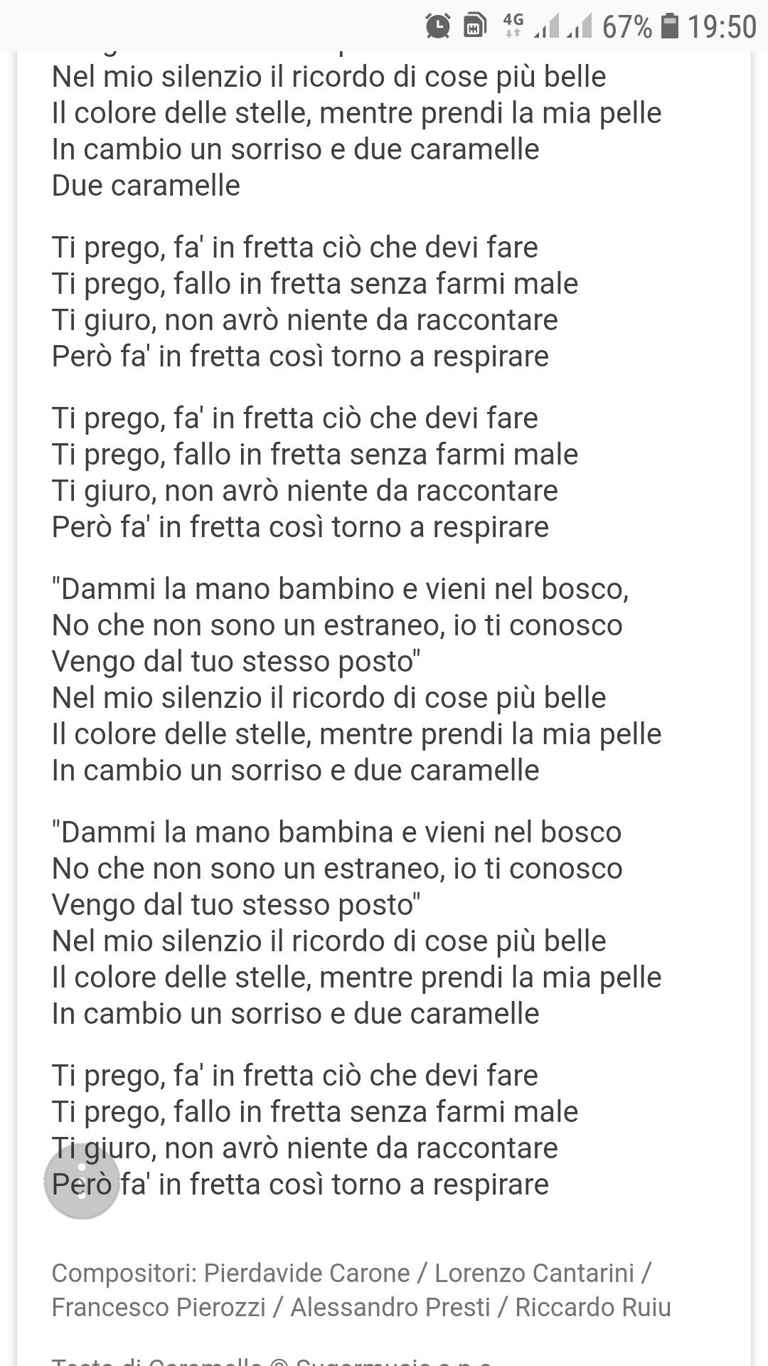Mariano On Twitter Testo Canzone Caramelle Di Dearjack Testo Canzone Soldi Di Mahmood Caramelle Col Suo Messaggio Sociale Viene Esclusa Soldi Col Suo Nulla Cosmico Vince Sanremo2019 Facendo Tra L Altro Un Misero