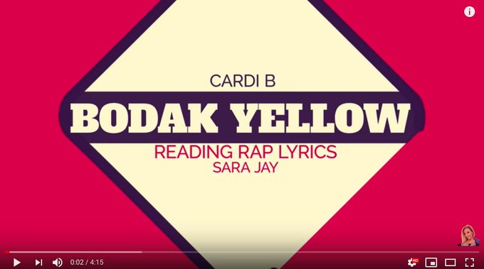 Subscribe and Follow 👉  https://t.co/xvAvq5d2xU 📺 watch me read #rap lyrics like poetry 🤓#SaraJayTV #iLoveSaraJay