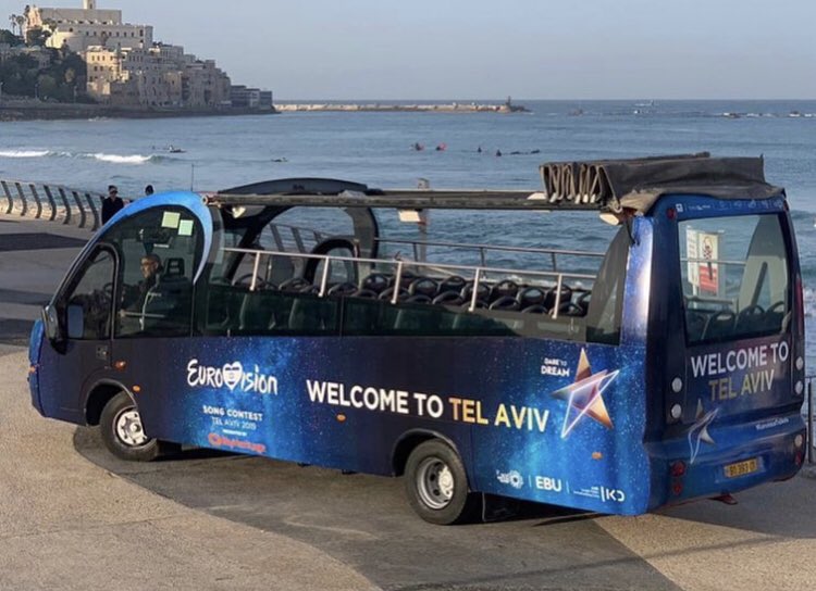 wiwibloggs's tweet image. Beep beep! @TelAviv has revealed its branded #Eurovision bus 🚌 We can’t wait to hit the road at #ESC2019 🇮🇱 #DareToDrive
