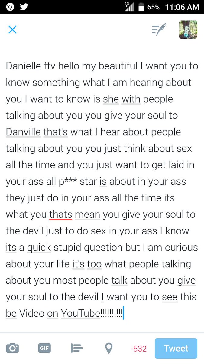 Danielle ftv it's true what people talking about it by you you give your soul to the devil