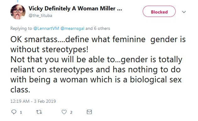 They’ll insist the classification is objective. That it’s fixed. The dictionary will likely insist that it’s synonymous with gender. TERFs will insist gender is a lie, but will still end up using the term “sex” as a synonym for gender anyway.6/n