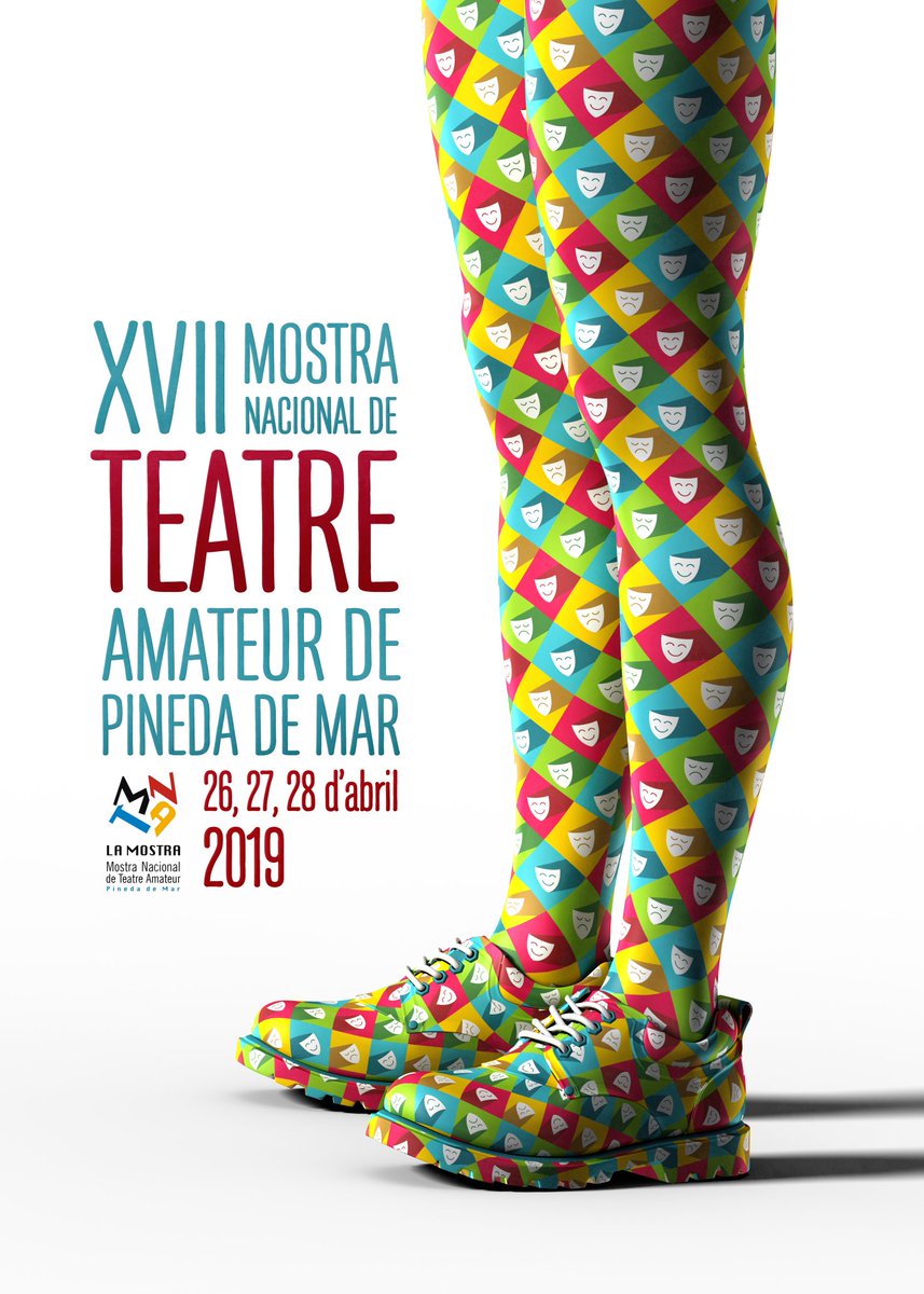 MostraTeatre's tweet photo. Epp que ja tenim el cartell per a l'edició del 2019!! #MostraPineda #teatreamateur #PinedaDeMar https://t.co/Sg1dMYOQ8a