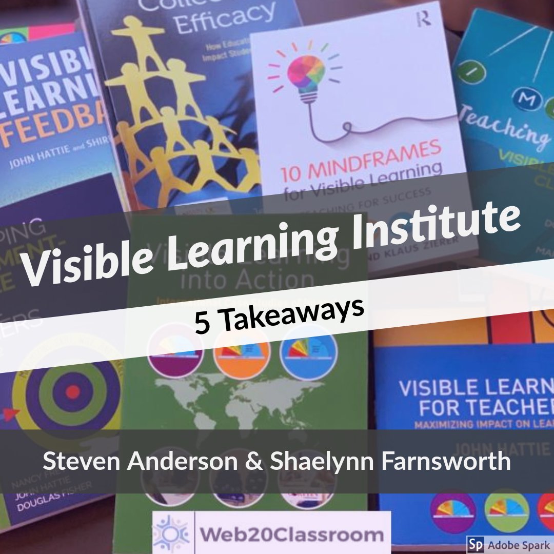 web20classroom's tweet photo. New Post: Top 5 Takeaways From The Visible Learning Institute with @john_hattie. Here is what @shfarnsworth and I learned: https://t.co/TLDGGoC2J1 #edchat #californiaVL https://t.co/9wVKIWsoXB