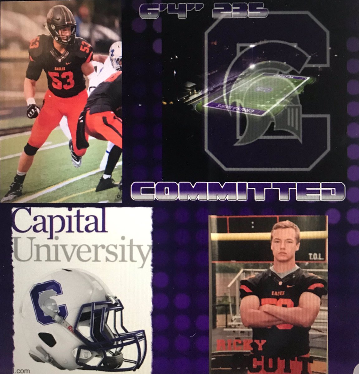 Got a chance to visit my future teammates and am ecstatic about going down and being a part of a fantastic program! Such a family bond they have that you can’t find anywhere else! Can’t wait to start my new journey! #CapFam #football #fullycommitted #unleashthecrusader