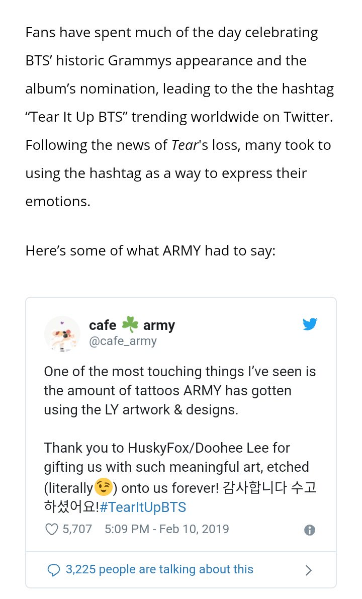 mooncafes's tweet photo. THIS is why we should always be positive and keep supporting instead of hating #TearItUpBTS https://t.co/btJiMrpDA5