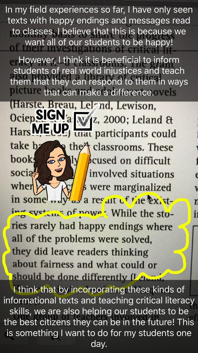 cdesandre1's tweet photo. #KSUECE4410 #booksnapweek5 This week's reading as very inspiring, as it talked about introducing students to social injustices through literature and empowering them to make a difference! https://t.co/Vv0x4TbwiT