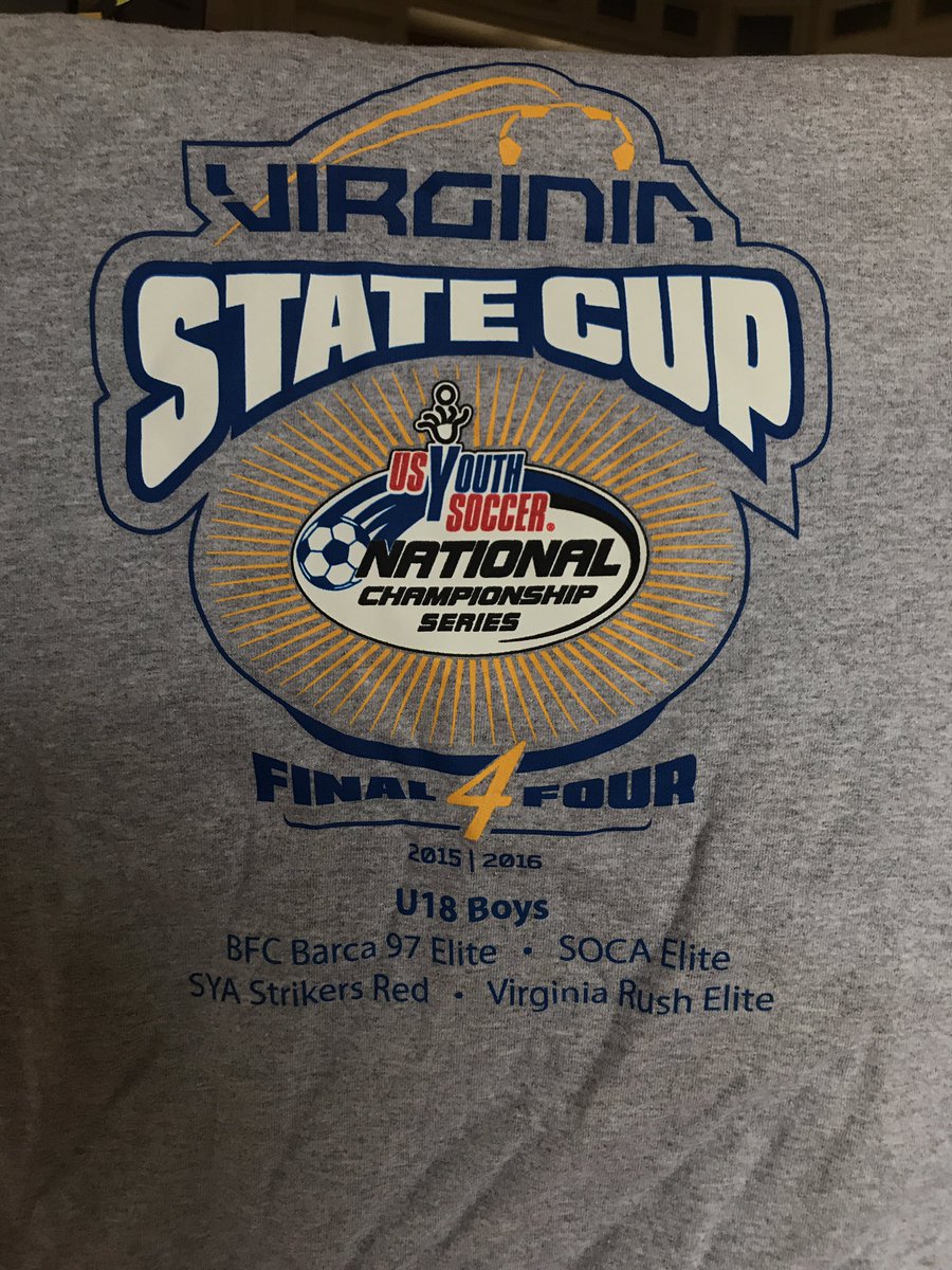 Barca97Elite's tweet photo. Anyone on our 2015-2016 U18 State Cup Final Four team want an extra t-shirt?? Got some extras that need a new home! 😊 https://t.co/Fx9R0csO9N