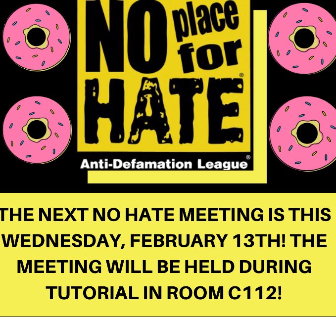 The next meeting will be this Wednesday, February 13th during tutorial in room C112!