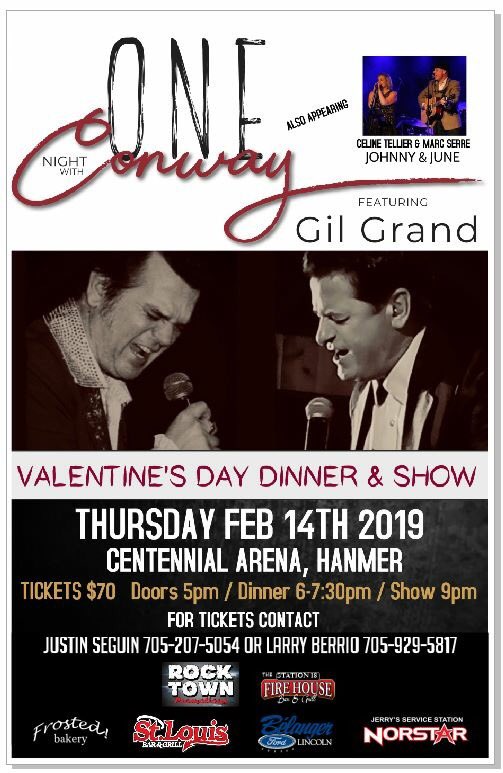 cdtellier's tweet photo. Hey #Sudbury! Your classic country love doesn’t want chocolates this #ValentinesDay: they want to go out for dinner and watch an amazing show! Trust me!! https://t.co/E2ebmAvEkw