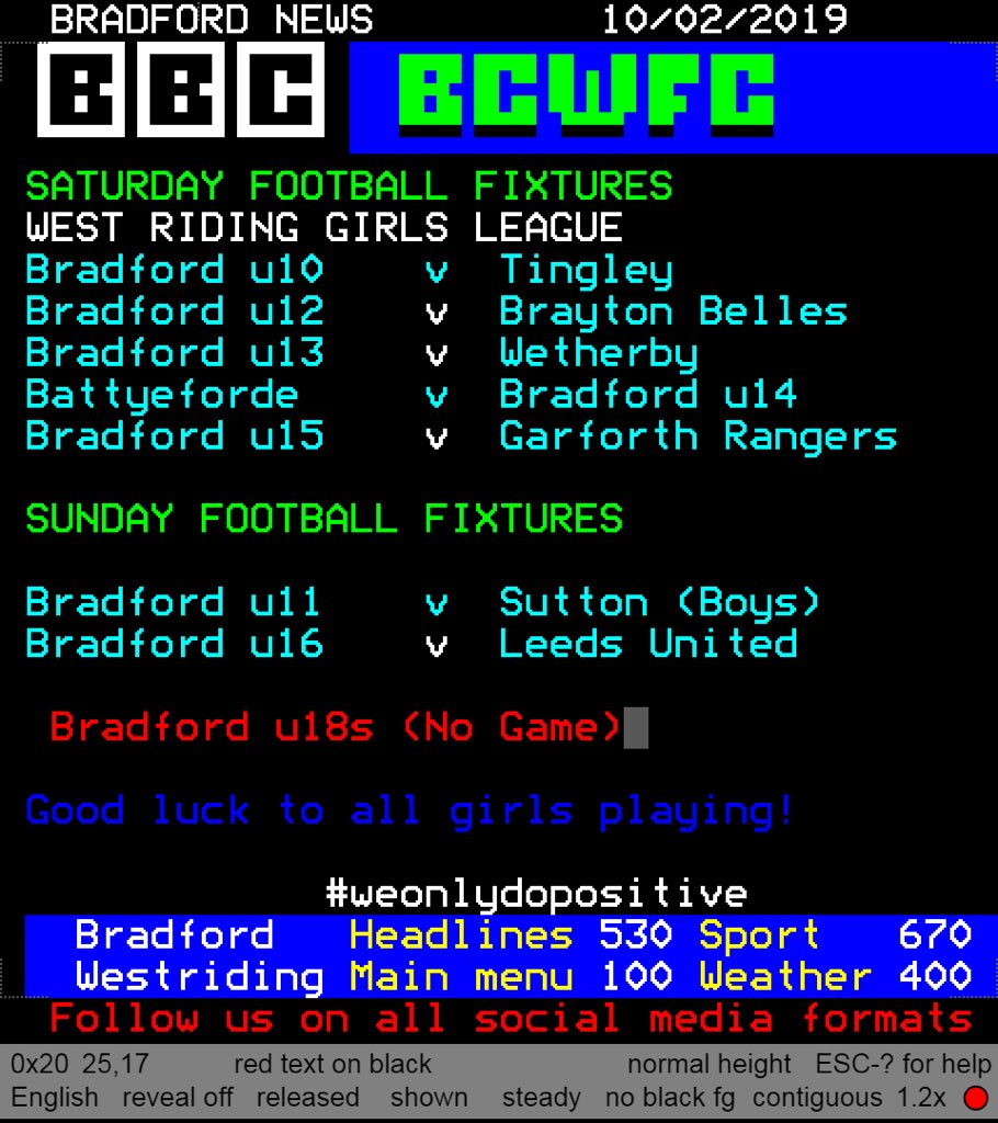 Bradford City Girls tweet media