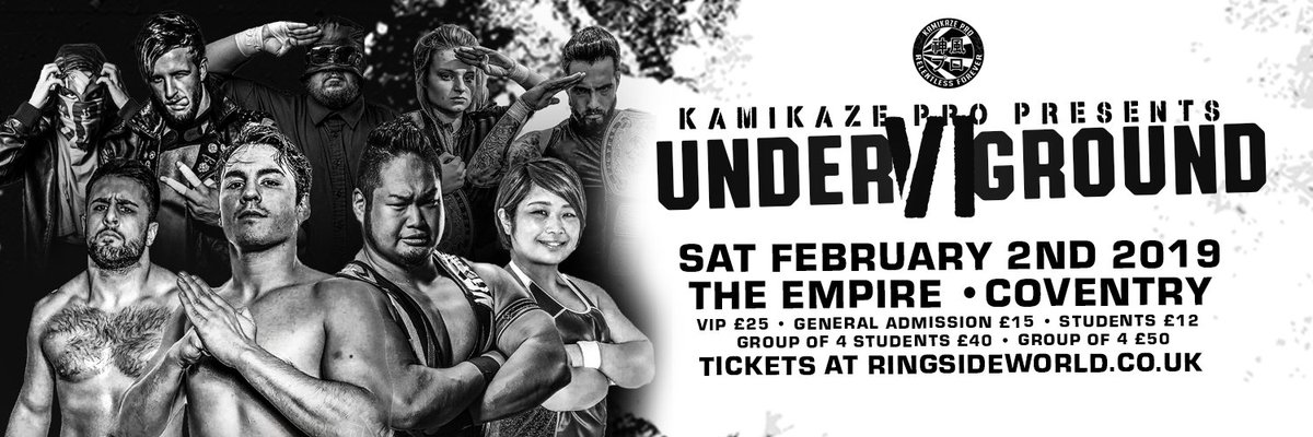 KamikazeProUK's tweet photo. New release. #UndergroundVI is now available on Vimeo

Featuring
@NoFunDunne/@FederalesJr vs @OBEYBrookes/@Real_Luckykid 
@GiseleShaw08 vs @itsvedatime
@DEREISS_ vs @dannyjoneswres
@yuu_tjp vs @chantaljordan37

https://t.co/p4qVXmcWfF https://t.co/vWiaeJAgIA