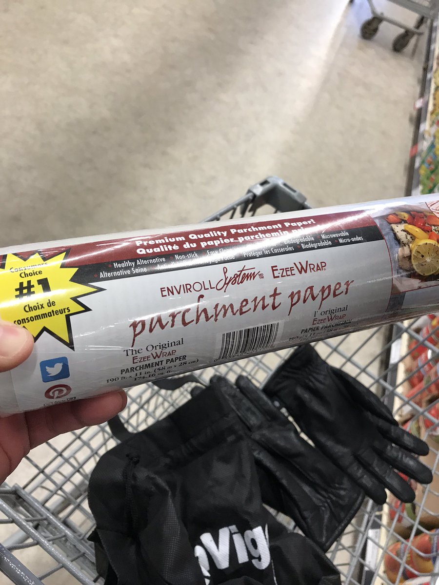Ran out of <a href="/ezeewrap/">E-ZEEWRAP</a> parchment paper! Thanks to #saskatooncoop for keeping in stock. I hate scrubbing pans!