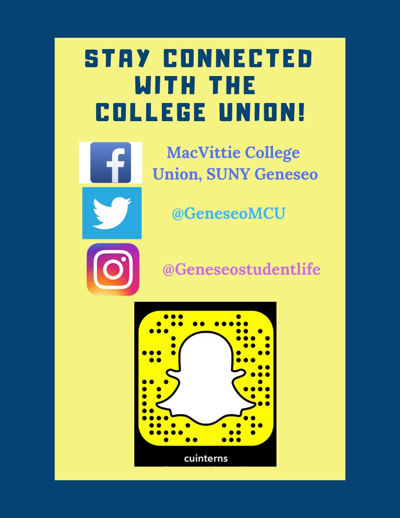 GeneseoMCU's tweet photo. Follow our social media to see whats happening in your union
#hottestunioninamerica https://t.co/8Je3rNnH1W