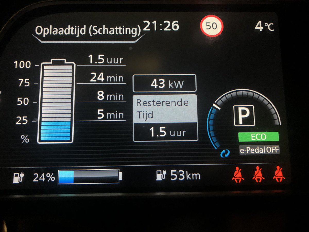 My_Leaf's tweet photo. Now #nlcharge @Fastned  #tussenhoek 2x triple chargers 50kW https://t.co/HQzpqn0FsQ